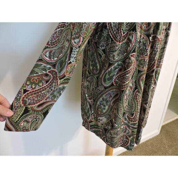 J. Jill Long Sleeve Paisley Top - Picture 5 of 6